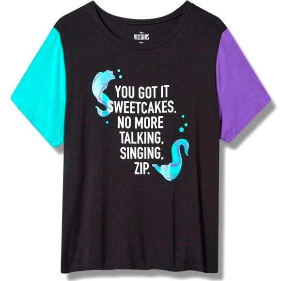 ❤️NWT VINTAGE TORRIID TEE URSULA DISNEY VILLAINS LITTLE MERMAID PRINCESS PLUS - Picture 8 of 12